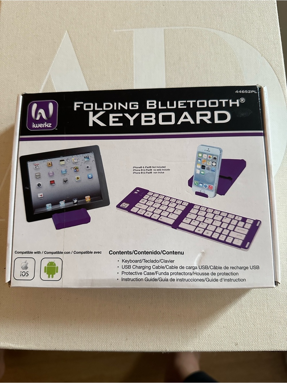 Folding Bluetooth Keyboard - Purple